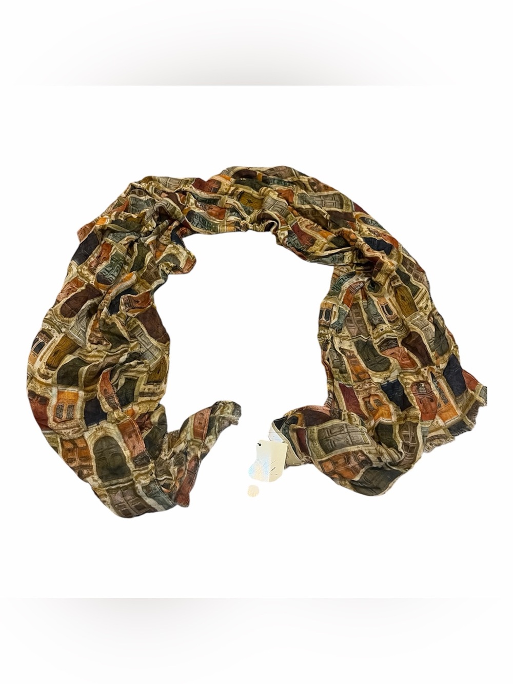 Patricia Nash Doorways to Italy Scarf NWT Italian Boho Artsy Travel Lightweight